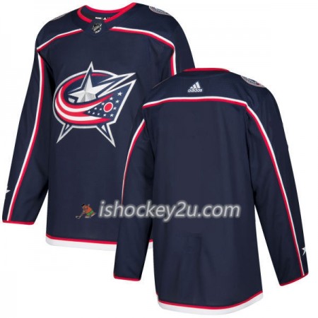 Mænd NHL Columbus Blue Jacket Trøjes Blank Adidas 2017-2018 mørkeblå Authentic